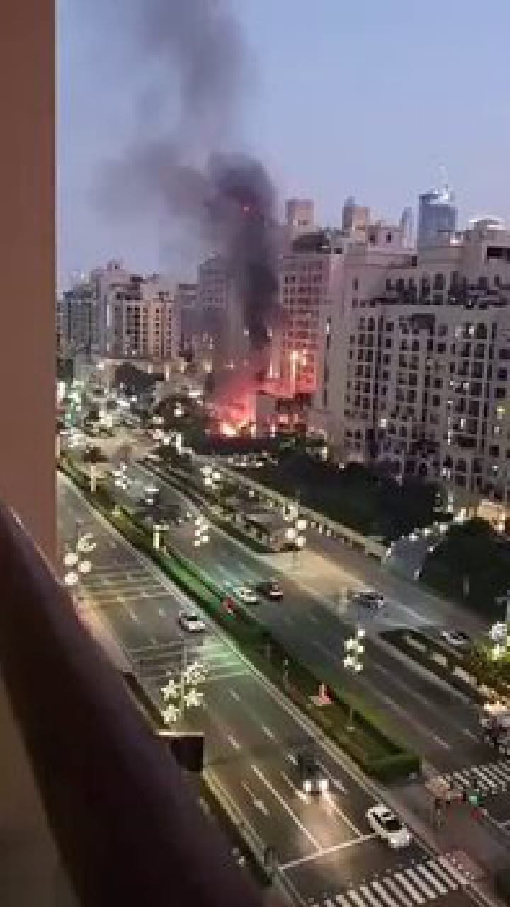 ಇರಾನ್ ದಾಳಿಗೆ ಹೊತ್ತಿ ಉರಿದ ದುಬೈನ ಫೇಮಸ್ ಹೋಟೆಲ್