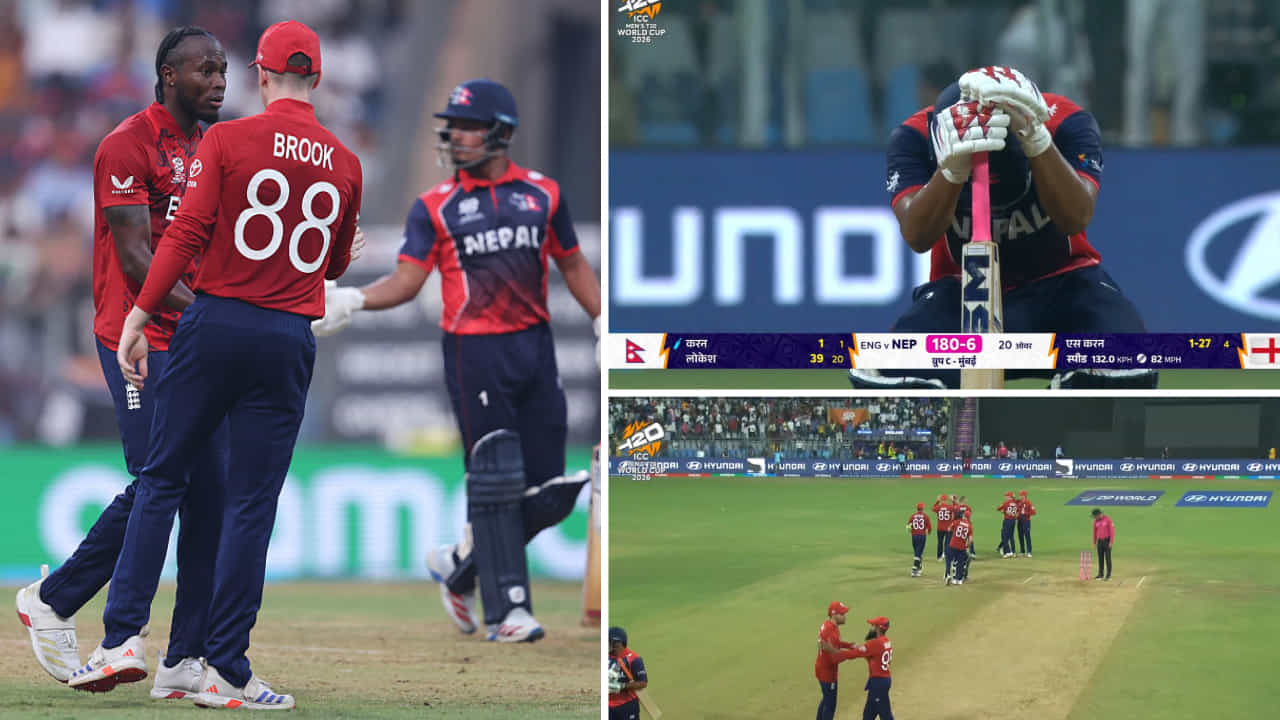 ENG vs NEP: ಕೊನೆಯ 3 ಓವರ್ಗಳಲ್ಲಿ ಆಂಗ್ಲರನ್ನು ನಡುಗಿಸಿದ ನೇಪಾಳ ENG vs NEP: ಕೊನೆಯ 3 ಓವರ್ಗಳಲ್ಲಿ ಆಂಗ್ಲರನ್ನು ನಡುಗಿಸಿದ ನೇಪಾಳ
