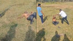 ಮಂಡ್ಯ: ಕೈಮುಗಿದು ಬೇಡಿದ್ರೂ ವ್ಯಕ್ತಿಯನ್ನು ವಿವಸ್ತ್ರಗೊಳಿಸಿ ಹಲ್ಲೆ