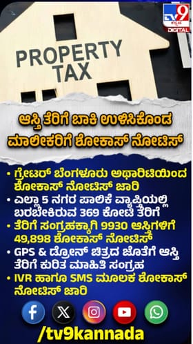 ತೆರಿಗೆ ಬಾಕಿದಾರರಿಗೆ ಶಾಕ್​​ ಕೊಟ್ಟ ಜಿಬಿಎ