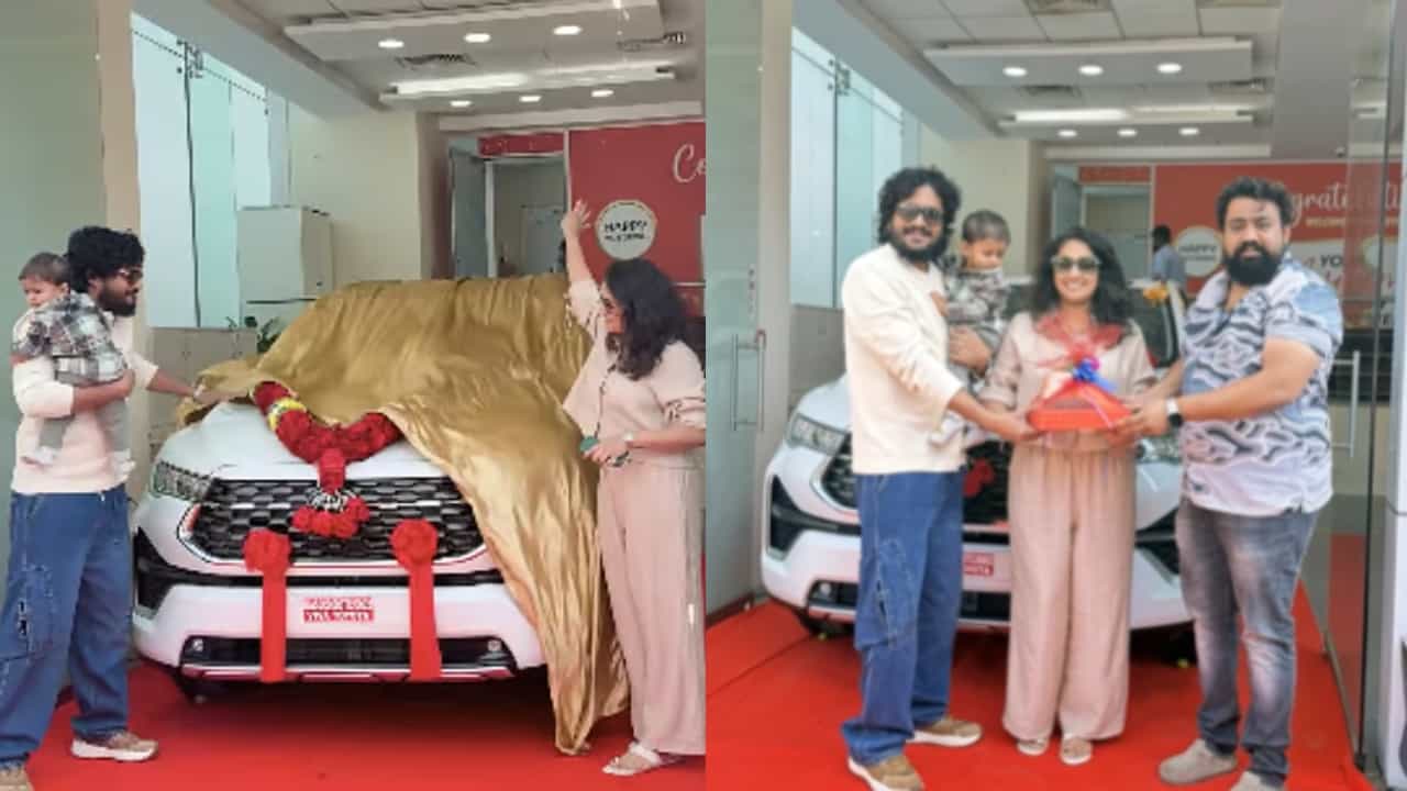 ಹೊಸ ಕಾರು ಖರೀದಿಸಿದ ವಸಿಷ್ಠ-ಹರಿಪ್ರಿಯಾ: ಬೆಲೆ ಎಷ್ಟು ಲಕ್ಷ? ಹೊಸ ಕಾರು ಖರೀದಿಸಿದ ವಸಿಷ್ಠ-ಹರಿಪ್ರಿಯಾ: ಬೆಲೆ ಎಷ್ಟು ಲಕ್ಷ?
