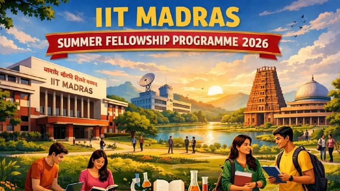 IIT ಮದ್ರಾಸ್ ಸಮ್ಮರ್ ಇಂಟರ್ನ್‌ಶಿಪ್; 30,000 ರೂ. ಸ್ಟೈಫಂಡ್