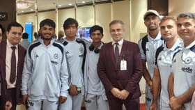 ಭಾರತಕ್ಕೆ ಬಂದ ಯುವ ಚಾಂಪಿಯನ್ಸ್​ಗೆ ಅದ್ಧೂರಿ ಸ್ವಾಗತ