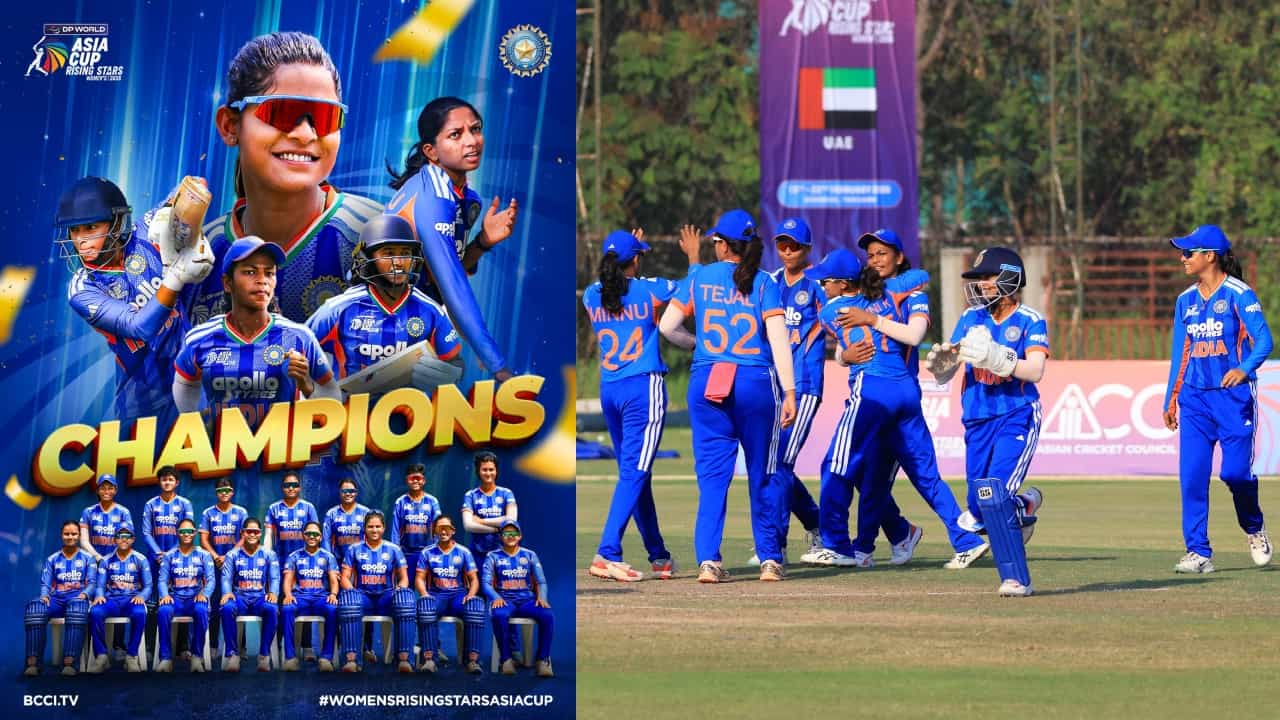 ಮಹಿಳಾ ಏಷ್ಯಾಕಪ್ ರೈಸಿಂಗ್ ಸ್ಟಾರ್ಸ್: ಫೈನಲ್‌ನಲ್ಲಿ ಬಾಂಗ್ಲಾವನ್ನು ಮಣಿಸಿದ ಭಾರತಕ್ಕೆ ಚಾಂಪಿಯನ್ ಕಿರೀಟ