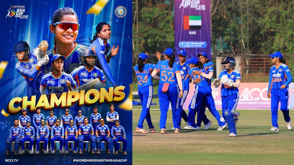 ಮಹಿಳಾ ಏಷ್ಯಾಕಪ್ ರೈಸಿಂಗ್ ಸ್ಟಾರ್ಸ್: ಫೈನಲ್‌ನಲ್ಲಿ ಬಾಂಗ್ಲಾವನ್ನು ಮಣಿಸಿದ ಭಾರತಕ್ಕೆ ಚಾಂಪಿಯನ್ ಕಿರೀಟ