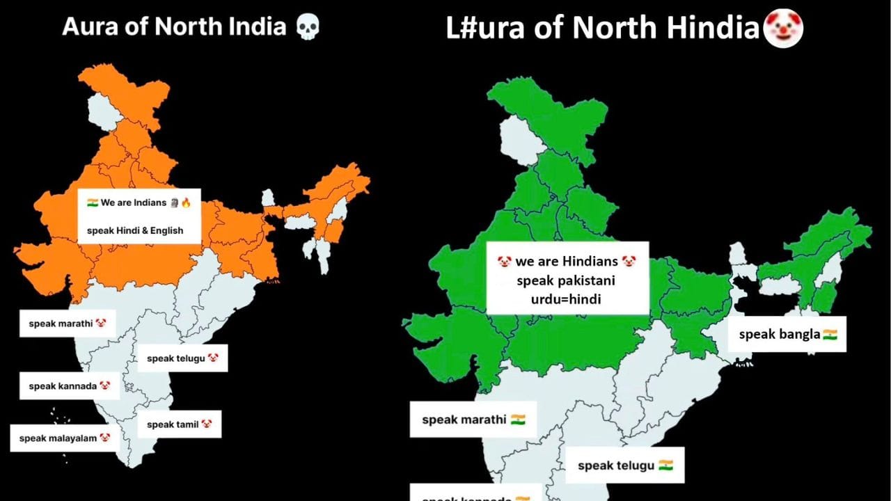 ಹಿಂದಿ ಮಾತನಾಡುವವರು ನಿಜವಾದ ಇಂಡಿಯನ್ಸ್, ದಕ್ಷಿಣ ಭಾರತೀಯರು ಜೋಕರ್: ಭಾಷಾ ಸಂಘರ್ಷಕ್ಕೆ ಮತ್ತೊಂದು ಕಿಡಿ ಹಿಂದಿ ಮಾತನಾಡುವವರು ನಿಜವಾದ ಇಂಡಿಯನ್ಸ್, ದಕ್ಷಿಣ ಭಾರತೀಯರು ಜೋಕರ್: ಭಾಷಾ ಸಂಘರ್ಷಕ್ಕೆ ಮತ್ತೊಂದು ಕಿಡಿ