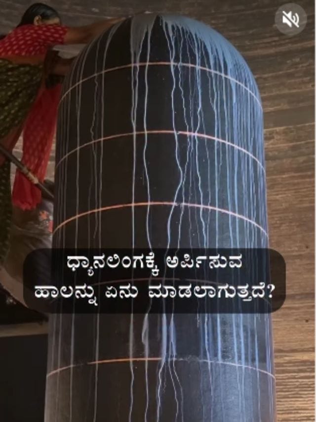 ಇಲ್ಲಿ ಧ್ಯಾನಲಿಂಗಕ್ಕೆ ಅರ್ಪಿಸುವ ಹಾಲನ್ನು ಏನ್ಮಾಡ್ತಾರೆ?