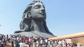 ಚಿಕ್ಕಬಳ್ಳಾಪುರ: ಮಹಾಶಿವರಾತ್ರಿ ಸಂಭ್ರಮದ ಮಧ್ಯೆ ಈಶಾ ಫೌಂಡೇಷನ್ ಬಳಿ ಬೆಂಕಿ