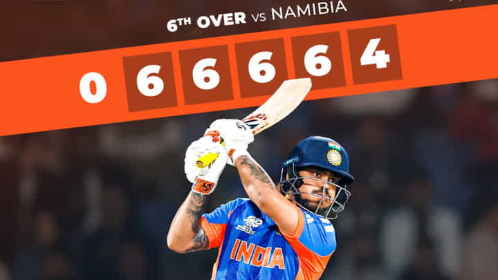 IND vs NAM: 6,6,6,6,4.. ಒಂದೇ ಓವರ್ನಲ್ಲಿ 28 ರನ್ ಸಿಡಿಸಿದ ಕಿಶನ್ IND vs NAM: 6,6,6,6,4.. ಒಂದೇ ಓವರ್ನಲ್ಲಿ 28 ರನ್ ಸಿಡಿಸಿದ ಕಿಶನ್