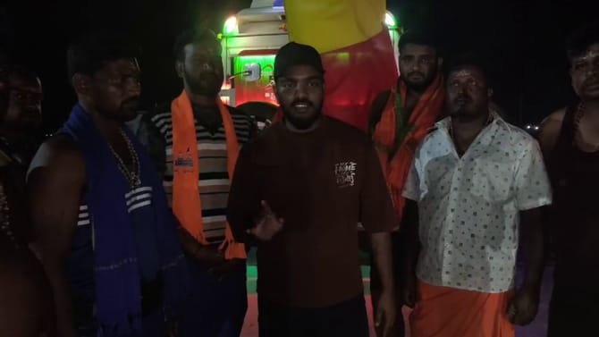 ಕನ್ನಡಿಗರ ಮೇಲೆ ದರ್ಪ ತೋರಿದ ತಮಿಳು ಪುಂಡರು