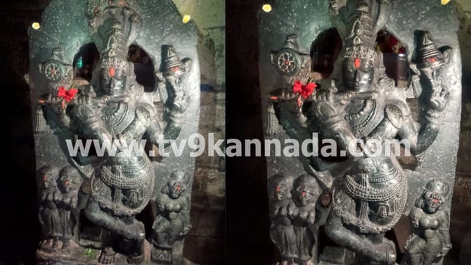 ಕರ್ನಾಟಕದಲ್ಲೇ ಅತಿ ಎತ್ತರದ ಶ್ರೀಕೃಷ್ಣ ಮೂರ್ತಿ ಅಪಾಯದಲ್ಲಿ!