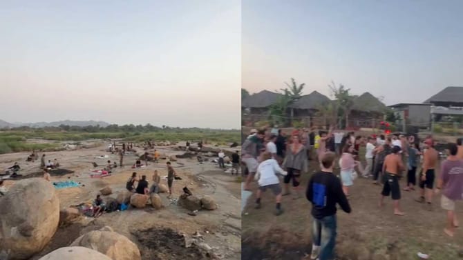 ತುಂಗಾ ನದಿ ತೀರದಲ್ಲಿ ವಿದೇಶಿಗರ ಪಾರ್ಟಿ! ರೆಸಾರ್ಟ್ ಮಾಲೀಕರ ಮೇಲೆ ಕೇಸ್