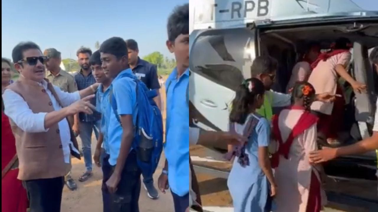 ಸರ್ಕಾರಿ ಮಕ್ಕಳಿಗೆ 'ಸರ್ಪ್ರೈಸ್' ಕೊಟ್ಟ ಸಚಿವ ಜಮೀರ್: ಸ್ವಂತ ಖರ್ಚಿನಲ್ಲಿ 60 ವಿದ್ಯಾರ್ಥಿಗಳಿಗೆ ಹೆಲಿಕಾಪ್ಟರ್ ರೈಡ್ ಸರ್ಕಾರಿ ಮಕ್ಕಳಿಗೆ 'ಸರ್ಪ್ರೈಸ್' ಕೊಟ್ಟ ಸಚಿವ ಜಮೀರ್: ಸ್ವಂತ ಖರ್ಚಿನಲ್ಲಿ 60 ವಿದ್ಯಾರ್ಥಿಗಳಿಗೆ ಹೆಲಿಕಾಪ್ಟರ್ ರೈಡ್