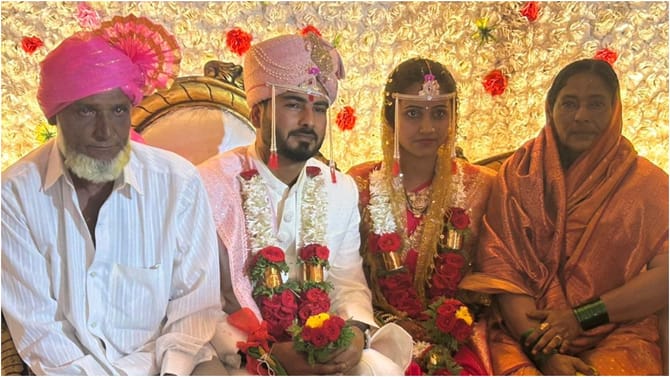 ದತ್ತು ಪುತ್ರನಿಗೆ ಹಿಂದು ಸಂಪ್ರದಾಯದಂತೆಯೇ ಮದುವೆ ಮಾಡಿಸಿದ ಮುಸ್ಲಿಂ ದಂಪತಿ!