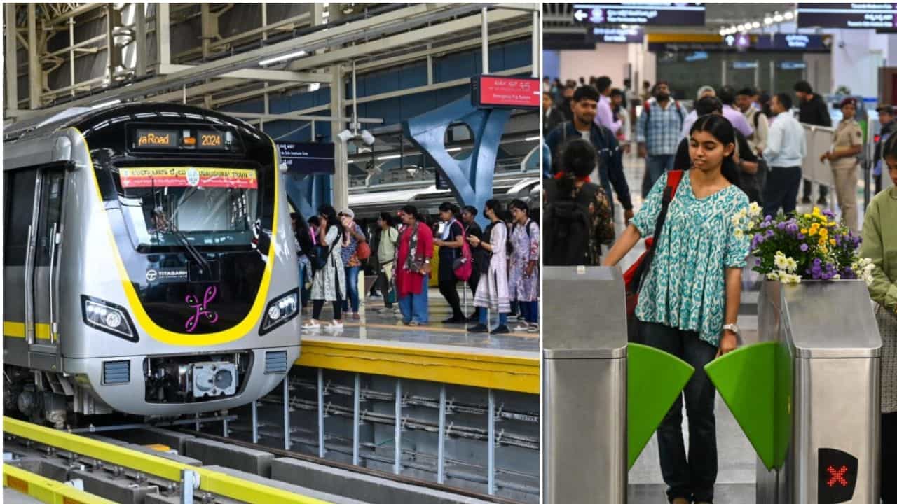 ಮೆಟ್ರೋ ಪ್ರಯಾಣಿಕರಿಗೆ ಬಿಗ್ ಶಾಕ್: ವಿವಾದದ ನಡುವೆಯೂ ನಿರ್ಧಾರದಂತೆ ನಾಳೆಯಿಂದ ದರ ಏರಿಕೆ ಫಿಕ್ಸ್ ಮೆಟ್ರೋ ಪ್ರಯಾಣಿಕರಿಗೆ ಬಿಗ್ ಶಾಕ್: ವಿವಾದದ ನಡುವೆಯೂ ನಿರ್ಧಾರದಂತೆ ನಾಳೆಯಿಂದ ದರ ಏರಿಕೆ ಫಿಕ್ಸ್