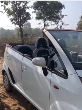 ಹಳೆಯ ನ್ಯಾನೋ ಐಷಾರಾಮಿ ಓಪನ್-ಟಾಪ್ ಕಾರನ್ನಾಗಿ ಮಾಡಿದ ವ್ಯಕ್ತಿ