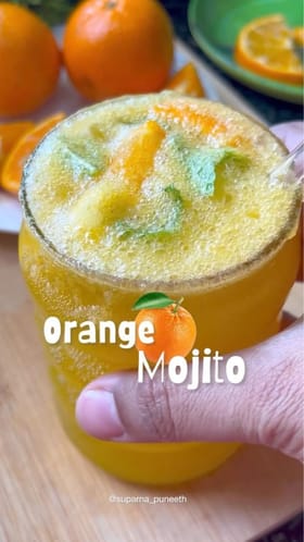 ಸಿಂಪಲ್ ಆಗಿ ಮಾಡಿ ಆರೆಂಜ್ ಮೊಜಿತೋ