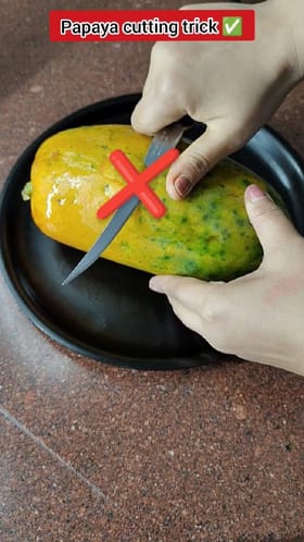 ಪಪ್ಪಾಯಿ ಹಣ್ಣು ಕಟ್‌ ಮಾಡೋ ಸರಳ ವಿಧಾನ