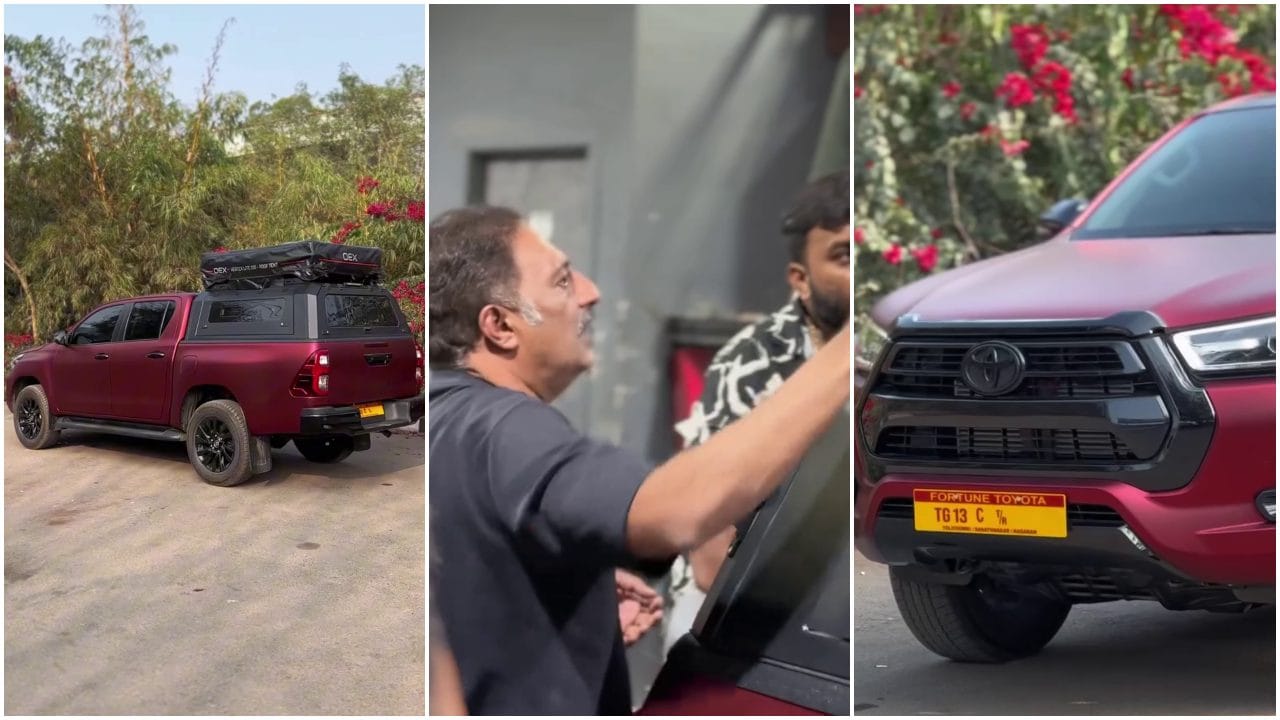 ಟೆಂಟ್ ಹಾಕಿ ಮಲಗಬಹುದು; ಹೈಲಕ್ಸ್ ಖರೀದಿಸಿ ಮಾಡಿಫಿಕೇಷನ್ ಮಾಡಿಸಿದ ಪ್ರಕಾಶ್ ರಾಜ್ ಟೆಂಟ್ ಹಾಕಿ ಮಲಗಬಹುದು; ಹೈಲಕ್ಸ್ ಖರೀದಿಸಿ ಮಾಡಿಫಿಕೇಷನ್ ಮಾಡಿಸಿದ ಪ್ರಕಾಶ್ ರಾಜ್