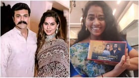 ಅಭಿಮಾನಿಗಳು ಗದ್ದಲ ಮಾಡಿದರೂ ಸಿಹಿ ಕೊಟ್ಟು ಕಳುಹಿಸಿದ ರಾಮ್ ಚರಣ್