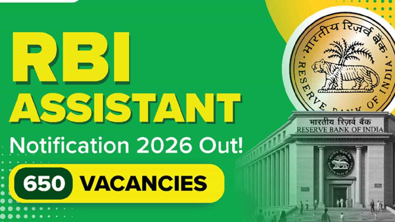 RBI Recruitment 2026: ಭಾರತೀಯ ರಿಸರ್ವ್ ಬ್ಯಾಂಕ್ನಲ್ಲಿ 650 ಸಹಾಯಕ ಹುದ್ದೆಗೆ ನೇಮಕಾತಿ RBI Recruitment 2026: ಭಾರತೀಯ ರಿಸರ್ವ್ ಬ್ಯಾಂಕ್ನಲ್ಲಿ 650 ಸಹಾಯಕ ಹುದ್ದೆಗೆ ನೇಮಕಾತಿ