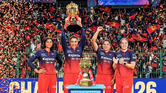 ಎರಡನೇ ಬಾರಿಗೆ ಚಾಂಪಿಯನ್ ಪಟ್ಟಕ್ಕೇರಿದ ಆರ್​ಸಿಬಿ