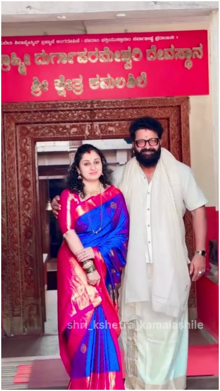 ಕಮಲಶಿಲೆಗೆ ಭೇಟಿ ನೀಡಿದ ರಿಷಬ್-ಪ್ರಗತಿ ದಂಪತಿ