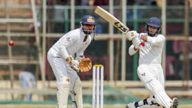 ರಣಜಿ ಟ್ರೋಫಿ ಫೈನಲ್‌; ಶುಭಂ ಪುಂಡೀರ್ ಅಜೇಯ ಶತಕ