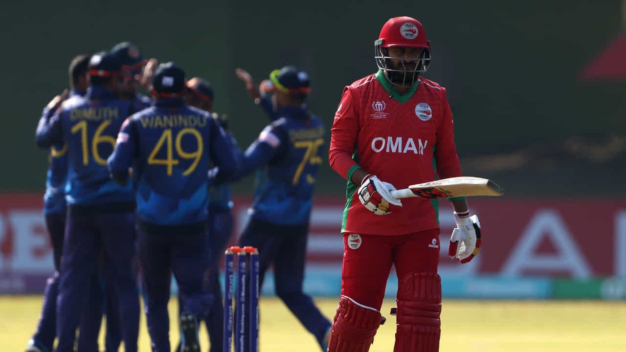 SL vs OMN: 19 ವರ್ಷಗಳ ನಂತರ ಟಿ20 ವಿಶ್ವಕಪ್ನಲ್ಲಿ ಶ್ರೀಲಂಕಾಕ್ಕೆ ದಾಖಲೆಯ ಗೆಲುವು SL vs OMN: 19 ವರ್ಷಗಳ ನಂತರ ಟಿ20 ವಿಶ್ವಕಪ್ನಲ್ಲಿ ಶ್ರೀಲಂಕಾಕ್ಕೆ ದಾಖಲೆಯ ಗೆಲುವು