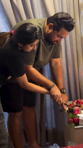 ಪ್ರೇಮಿಗಳ ದಿನ ಆಚರಿಸಿದ ತರುಣ್ ಸುಧೀರ್-ಸೊನಲ್: ವಿಡಿಯೋ