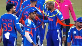 VIDEO: ಗೆಲುವಿನ ಬೆನ್ನಲ್ಲೇ ಟೀಮ್ ಇಂಡಿಯಾ ಆಟಗಾರರ ನಡುವೆ 'ಒಳ'ಜಗಳ