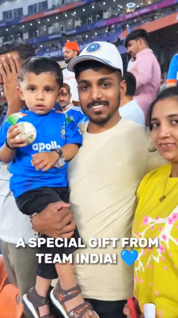 ಟೀಮ್ ಇಂಡಿಯಾ ಕಡೆಯಿಂದ ಪುಟಾಣಿಗೆ ಪುಟ್ಟ ಗಿಫ್ಟ್