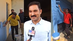 ಸರ್ಕಾರಿ ಶಾಲೆಗಳ ಉಳಿವಿಗೆ ಪಣತೊಟ್ಟ ತಹಶೀಲ್ದಾರ್: ಶಾಲೆಗಳಿಗೆ ಪೇಂಟಿಂಗ್