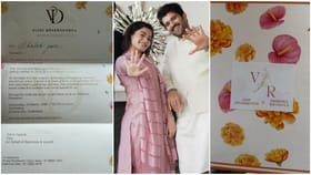 ವೈರಲ್ ಆಯ್ತು ವಿಜಯ್ ದೇವರಕೊಂಡ-ರಶ್ಮಿಕಾ ವೆಡ್ಡಿಂಗ್ ಕಾರ್ಡ್