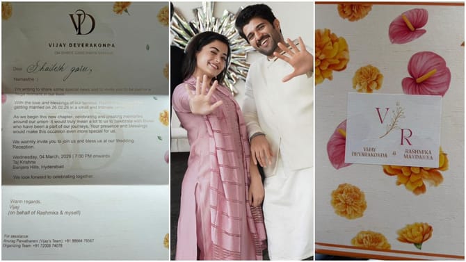 ವೈರಲ್ ಆಯ್ತು ವಿಜಯ್ ದೇವರಕೊಂಡ-ರಶ್ಮಿಕಾ ವೆಡ್ಡಿಂಗ್ ಕಾರ್ಡ್