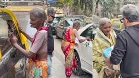 ಕಾರ್ ವಾಶ್ ಮಾಡಿ ಜೀವನ ನಡೆಸುವ ವೃದ್ಧೆಗೆ ಸರ್ಪ್ರೈಸ್ ಉಡುಗೊರೆ ನೀಡಿದ ವ್ಯಕ್