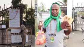 ಜೈಲು ಸೇರಿದ ಅಧಿಕಾರಿಗೆ ಬಾಳೆಹಣ್ಣು, ಸೊಳ್ಳೆಬತ್ತಿ ಕೊಟ್ಟ ರೈತ