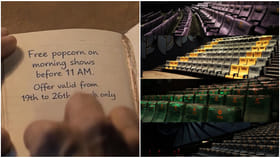 ಎಎಂಬಿ ಸಿನಿಮಾಸ್ ಯುಗಾದಿ ಆಫರ್; ಬೆಳಗಿನ ಶೋನಲ್ಲಿ ಉಚಿತ ಪಾಪ್​ಕಾರ್ನ್