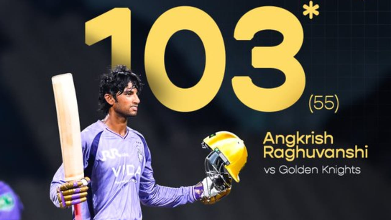 IPL 2026: ಕೇವಲ 55 ಎಸೆತಗಳಲ್ಲಿ ಸ್ಫೋಟಕ ಶತಕ ಚಚ್ಚಿದ ಅಂಗ್ಕ್ರಿಶ್ ರಘುವಂಶಿ