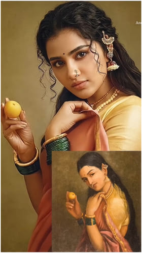 ರವಿವರ್ಮನ ಚಿತ್ರದಂತೆ ಅನುಪಮಾ ಪರಮೇಶ್ವರನ್