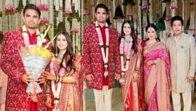 ಗಣ್ಯರ ಸಮ್ಮುಖದಲ್ಲಿ ವೈವಾಹಿಕ ಜೀವನಕ್ಕೆ ಕಾಲಿರಿಸಿದ ಅರ್ಜುನ್- ಸಾನಿಯಾ