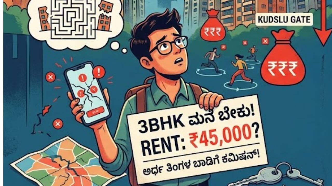 'ನನಗೆ 3BHK ಮನೆ ಹುಡುಕಿ ಕೊಡಿ, ಅರ್ಧ ತಿಂಗಳ ಬಾಡಿಗೆ ಕೊಡುತ್ತೇನೆ': ಬೆಂಗಳೂರಿನಲ್ಲಿ ಮನೆ ಹುಡುಕಾಟದಿಂದ ಬೇಸತ್ತ ಯುವಕ