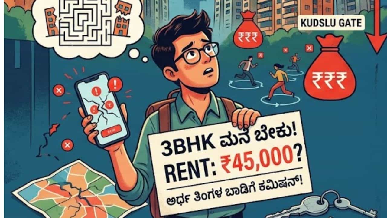 'ನನಗೆ 3BHK ಮನೆ ಹುಡುಕಿ ಕೊಡಿ, ಅರ್ಧ ತಿಂಗಳ ಬಾಡಿಗೆ ಕೊಡುತ್ತೇನೆ': ಬೆಂಗಳೂರಿನಲ್ಲಿ ಮನೆ ಹುಡುಕಾಟದಿಂದ ಬೇಸತ್ತ ಯುವಕ 'ನನಗೆ 3BHK ಮನೆ ಹುಡುಕಿ ಕೊಡಿ, ಅರ್ಧ ತಿಂಗಳ ಬಾಡಿಗೆ ಕೊಡುತ್ತೇನೆ': ಬೆಂಗಳೂರಿನಲ್ಲಿ ಮನೆ ಹುಡುಕಾಟದಿಂದ ಬೇಸತ್ತ ಯುವಕ