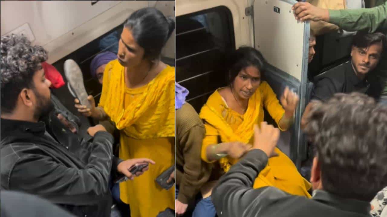 Video: ನನ್ನ ಹೆಂಡ್ತಿಗೆ ಏನಾದ್ರೂ ಅಂದ್ರೆ ಹುಷಾರ್! ಪತ್ನಿಗೆ ಅವಾಚ್ಯ ಪದ ಬಳಸಿದ ಮಹಿಳೆಗೆ ರೈಲಿನಲ್ಲೇ ಹಿಗ್ಗಾಮುಗ್ಗಾ ಥಳಿಸಿದ ಯುವಕ!
