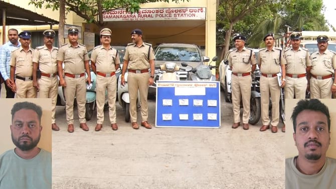ರಾಮನಗರ: ಪೊಲೀಸರ‌ ನಿದ್ದೆಗೆಡಿಸಿದ್ದ ಅಂತಾರಾಜ್ಯ ಬೈಕ್​​​​ ಕಳ್ಳರ ಬಂಧನ