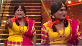 ಲೇಡಿ ಗೆಟಪ್​​​ನಲ್ಲಿ ಗಮನ ಸೆಳೆದ ಚಂದ್ರಪ್ರಭ; ಎಲ್ಲರಿಗೂ ನಗುವೋ ನಗು