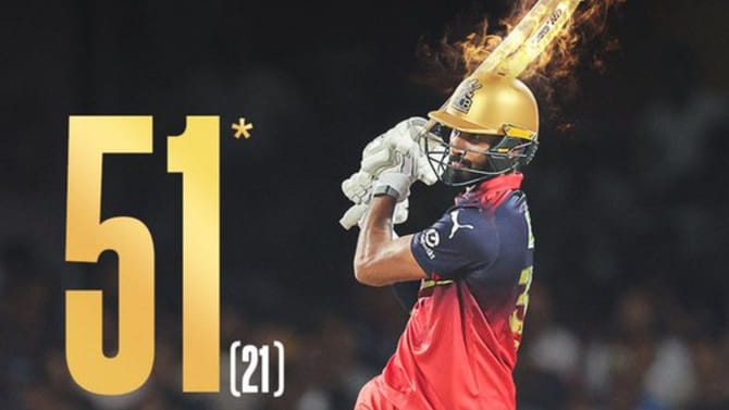 26 ಎಸೆತಗಳಲ್ಲಿ 61 ರನ್ ಚಚ್ಚಿದ ದೇವದತ್ ಪಡಿಕ್ಕಲ್