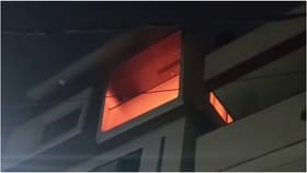 ಗಾಯತ್ರಿ ನಗರದ ಮನೆಯಲ್ಲಿ ಅಗ್ನಿ ಅವಘಡ: ಮಹಿಳೆ ಸಾವು, ಮೂವರ ರಕ್ಷಣೆ