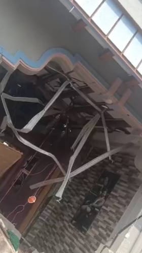 ಸಿಲಿಂಡರ್ ಬ್ಲಾಸ್ಟ್: ಸಂಪೂರ್ಣ ಮನೆ ಛಿದ್ರ ಛಿದ್ರ