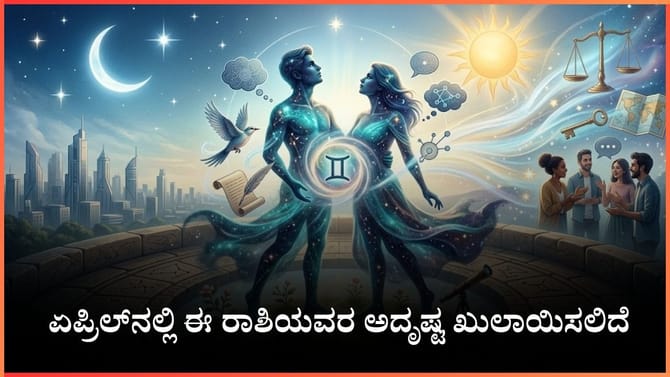ಏಪ್ರಿಲ್​​ನಲ್ಲಿ ಈ ರಾಶಿಯವರ ಬದುಕು ಬಂಗಾರ